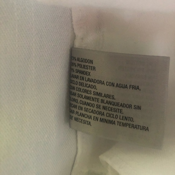 New With tag White Straight Legs pants Size 10 Petite - Picture 9 of 9